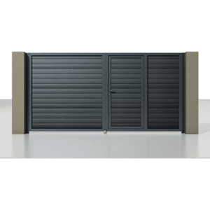 Распашные ворота Prestige 3500×2000 мм со встроенной калиткой