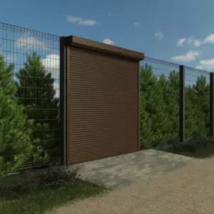 Автоматические рулонные ворота для въезда/забора ALUTECH 3000x3000